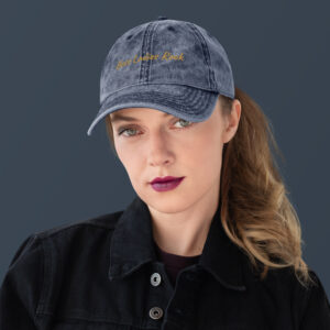 Vintage Cotton Twill Cap Women