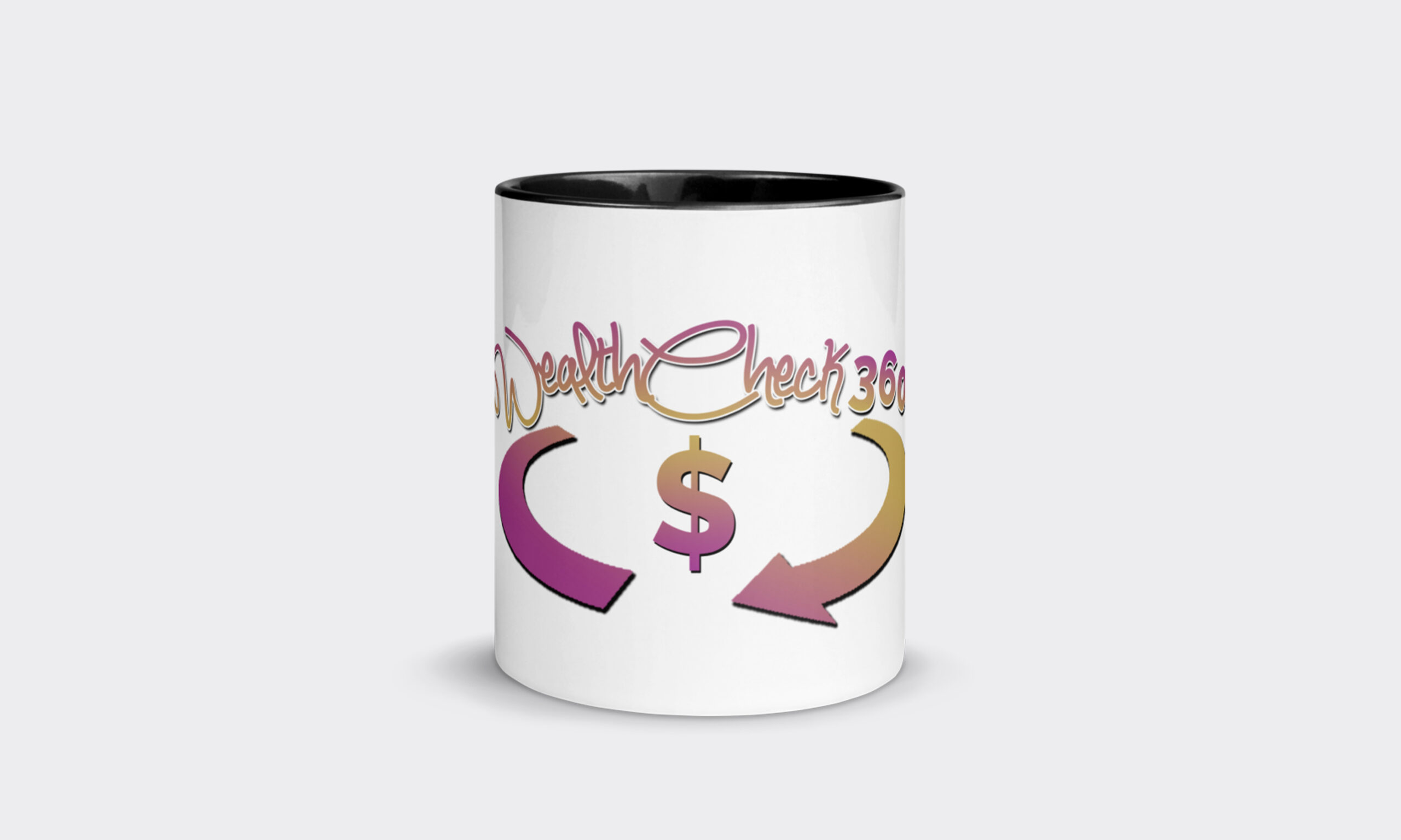 White Ceramic Mug with Color Inside